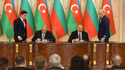 Болгария и Азербайджан подписали декларацию о стратегическом партнерстве