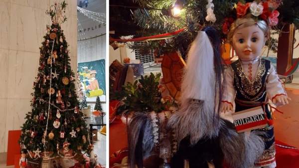 Болгарская рождественская елка сверкает в Чикаго
