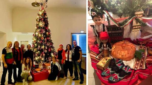 Болгарская рождественская елка сверкает в Чикаго