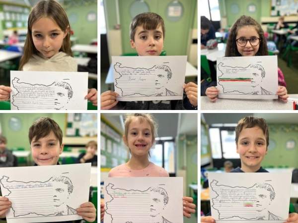 Болгарские дети в Саутгемптоне написали мысль Апостола его почерком