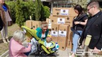 Lions клубы подарили детские коляски беженцам из Украины