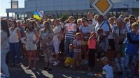 Протест из-за невыплаты средств на размещение украинских беженцев