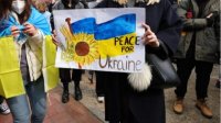Мирное шествие в поддержку Украины в Пловдиве