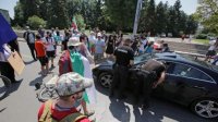 Антиправительственный протест в Софии начался с блокады ключевого перекрестка