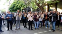 Протест музыкальных коллективов БНР продолжается перед зданием Совета министров
