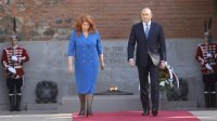 Президент Радев и вице-президент Йотова почтили память погибших во Второй мировой войне и отметили день Европы