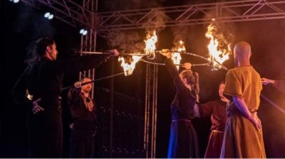 Огненное шоу и анимация в Варне к Международному дню молодежи