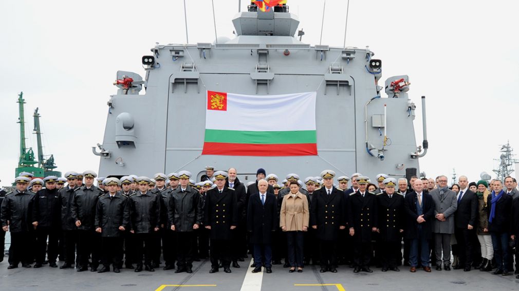 На новом корабле &laquo;Храбрый&raquo; подняли флаг ВМС Болгарии