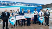 Прилетел первый самолет по новой авиалинии Баку-София