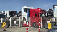 Наблюдается интенсивное движение грузовиков в направлении Турции