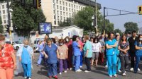 Протест из-за увольнения директора больницы им. Пирогова