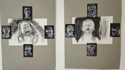 В здании БНР-&laquo;Радио-Шумен&raquo; открылась выставка Валентина Кулева о войне в Украине