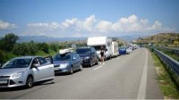 Трафик с греческой стороны КПП &quot;Промахон&quot; затруднен